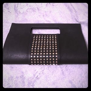 Charming Charlie black clutch handbag